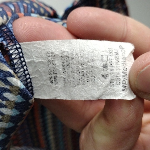 Papermoon Stitch Fix Geometric Womens Pullover Shirt Size MP - Picture 9 of 9